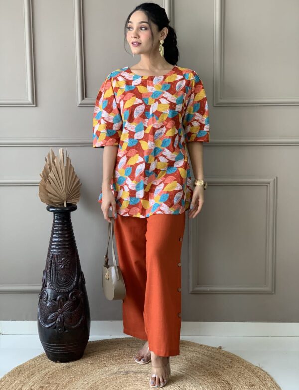 TOP AND PLAZO COTTON CO-ORD SET