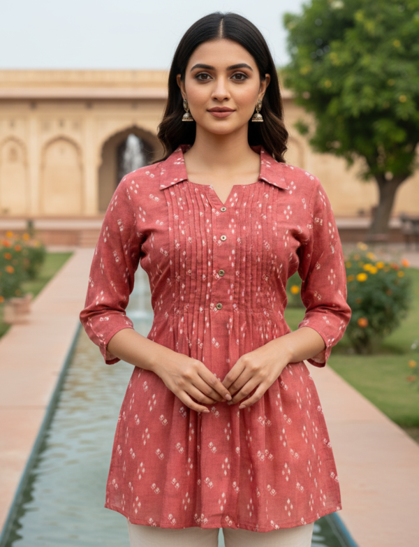 CHINON RED KURTI
